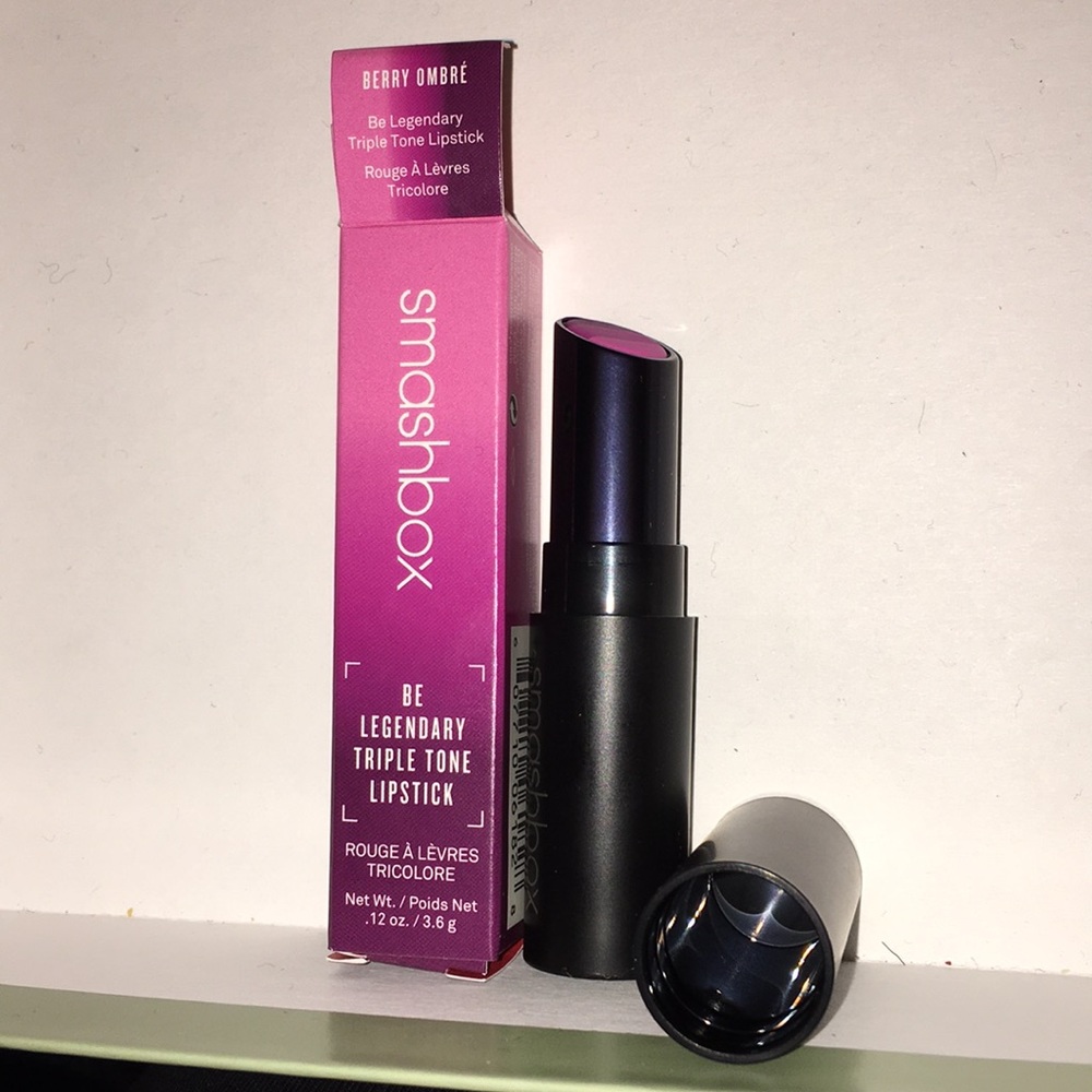 Smashbox Triple Tone Lipstick. Berry Ombré